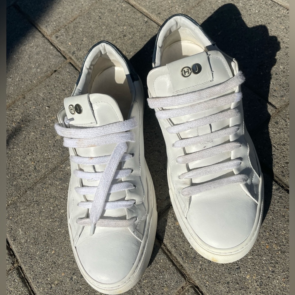 Sky Blue White, Italian Designer Sneaker | Hide&Jack